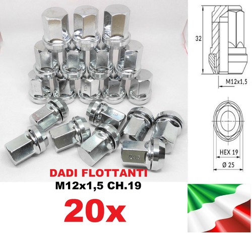 Kit m12x1 radmuttern - kit, m12x1,5
