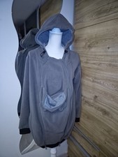 Umstandssweatjacke Schwangerschafts Jacke Mit Baby Einsatz Gr 36/38 Grau Bpc Neu