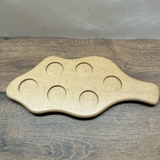 Holz Eierbrett 6er Eierhalter