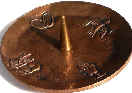 Kerzenhalter kirche bronze - kirche,