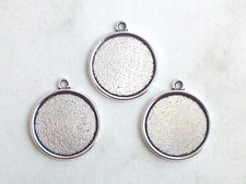 5x Rohlinge Anhänger Fassung