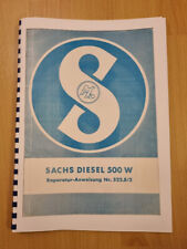 Reparaturanleitung Sachs Diesel 500 - Holder ED2 EDII B10 A10 E11, FAHR KT10