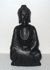sitzender Budda in Meditation * Skulptur / Figur * ca. 40 cm Höhe * wohl Holz