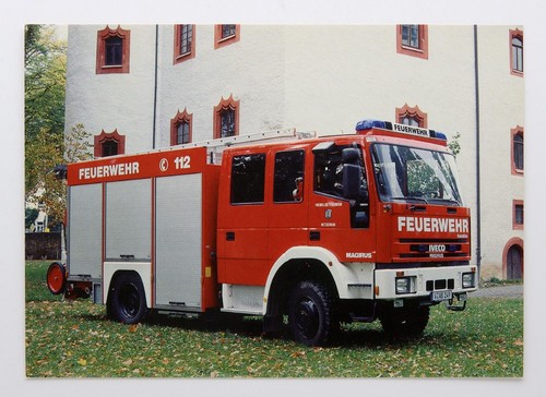 Feuerwehr postkarte 16 12 - postkarte, lf