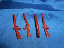 Playmobil Western ACW 4 x Gewehr braun doppelläufig Schrotflinte Set top