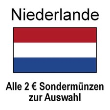 Niederlande - alle 2 Euro Sondermünzen Gedenkmünzen - alle Jahre - bankfrisch