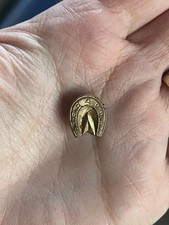 Pins Brosche Hufeisen Metall