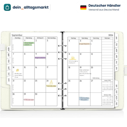 Kalender ringbuch - ringbuch, a5