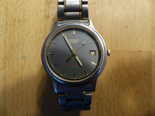 Seiko titan quarzuhr bicolor - titan,