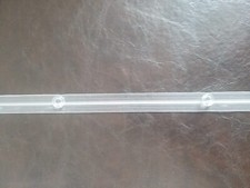 20m Raffrolloband 19mm breit transparent mit Kunststoffringen Gardinenzubehör