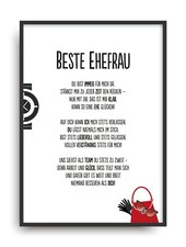 Geschenk BESTE EHEFRAU