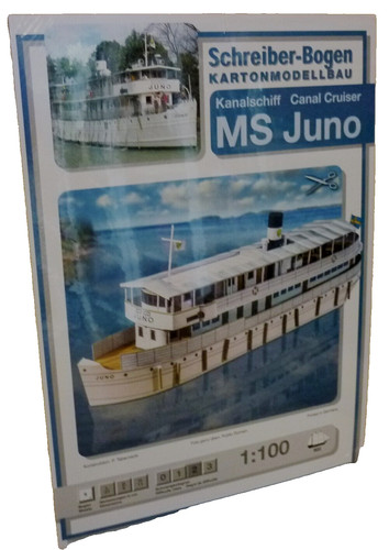 Kartonmodell kanalschiff ms - kartonmodell,