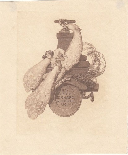Exlibris bookplate - exlibris,