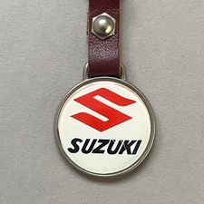 Suzuki Schlüsselanhänger Logo Leder Oldschool Motorrad Vintage 70er 80er