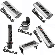 Tischsteckdose Unterbausteckdose Ecksteckdose Einbausteckdose Küche Bad