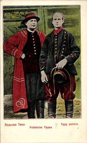 Polnische volkstypen - ak,