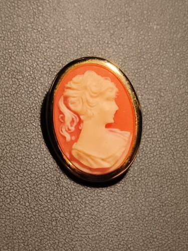 Vintage kamee brosche - vintage,