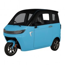 Urban Hopper Cabin Pro Elektro Kabinenroller 25 kmh 1500 Watt 60V 58Ah Hell-Blau