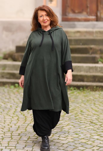 Magna lagenlook hoodie kleid - magna,