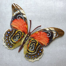 Formano Schmetterling Metall orange braun Wandbild Frühling Sommer  