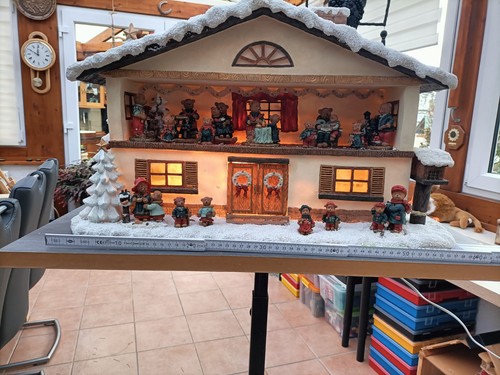 Teddybär weihnachtshaus - teddybär,