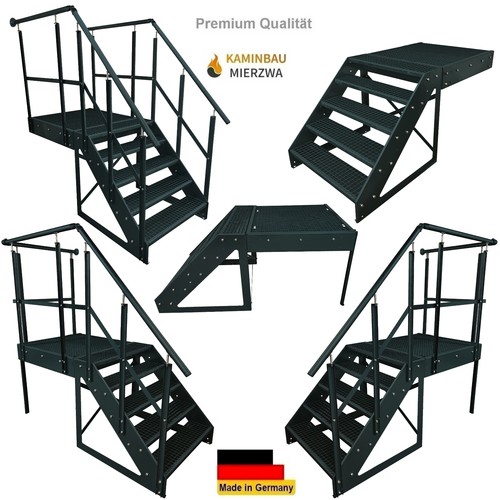 Stahltreppe anthrazit stufen - stahltreppe, 5