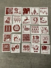 Adventskalender Zahlen ( Stampin Up)