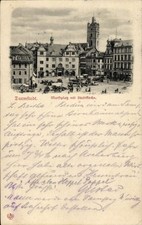 Ak Darmstadt in Hessen, Marktplatz, Stadtkirche - 4927607