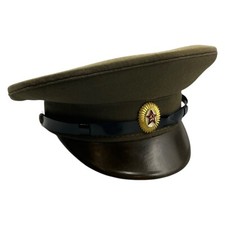 Soviet Union USSR Parade Uniform Mütze Schirmmütze Parade Gr. 53 Grün Russland