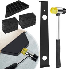 Laminatboden Set Laminatboden-Abstandshalter Doppelseitiger Gummihammer 26cm