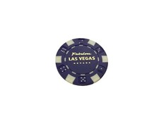 Fabulous LAS VEGAS NEVADA 10$ ⌀ 40mm 11,59g Weiß Lila ? 2 3 1 5 4 6 Pokerchip