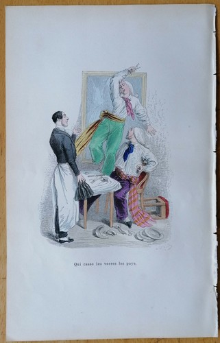 Grandville karikatur koloriert - grandville,