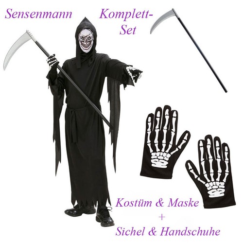 Sensenmann kostüm set kinder - kostÜm,