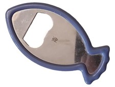 WMF Flaschenöffner Fisch Kapselheber Maritim Tiermotiv Blau Metall