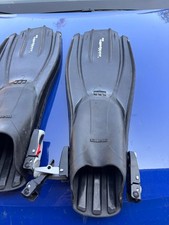 Taucherflossen Mares Plana Avanti Quattro abs Regular & Neoprenschuhe Größe XL/4