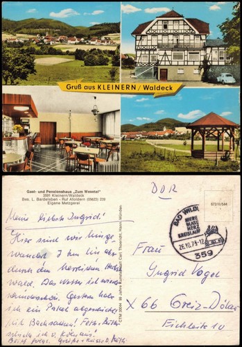 Ansichtskarte kleinern edertal - ansichtskarte, kleinern-edertal