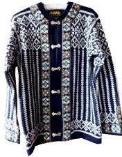 Nordstrikk Norweger Strickjacke w. NEU Jacke Schurwolle Made of Norway M L 50 52