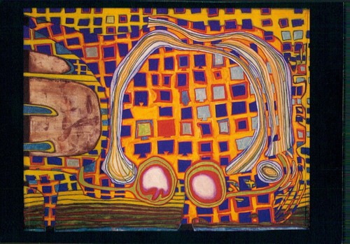 Kunst postkarte 1995 - ak, kunst-postkarte