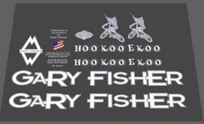 Gary fisher aufkleber set - gary,