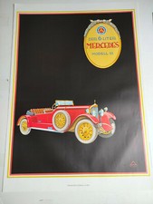Plakat Mercedes 6 Liter um 1920, Reprint aus den 1970/80ern DIN A1 TOP!