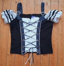 NEU !!! ALPENFEELING !!! TRACHTENMIEDER/CORSAGE !!! BW + LEINEN !!! GR. 40 !!!