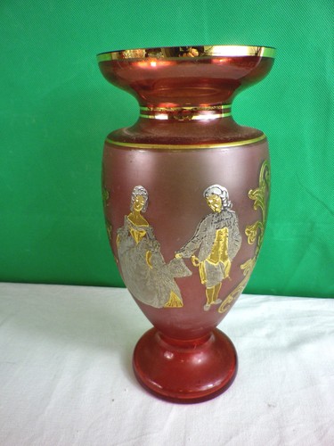 Vase pokal dekovase farbglas - pokal,