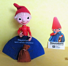 Alte Werbefigur - Staurodorm "Sandmännchen" inklusive Werbeaufkleber!