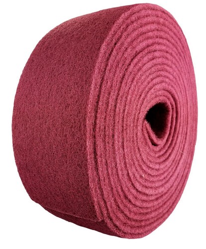 Schleifvlies rot - , 1m