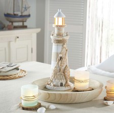 Leuchturm Deko Häuser Haus Häuschen Altholz Treibholz Holz 40 cm landhauswelt