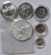 2 Oz Plata Pura 1996 (1 OZ 1997, ½ 1997, ¼ 1997, 1/10 1997, 1/20 1997)
