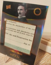 Nicola Tesla Relic Card