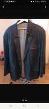 ⚠️ Nappa Leder Trachten Jacke Gr. 54 XL Mit Schönen Details ⚠️