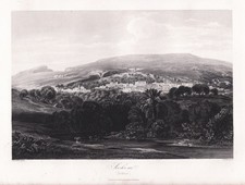 Shechem Nablus Palestine West Bank Palästina engraving Stahlstich Löffler 1868