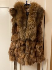 Damen Weste Pelzweste Fuchs